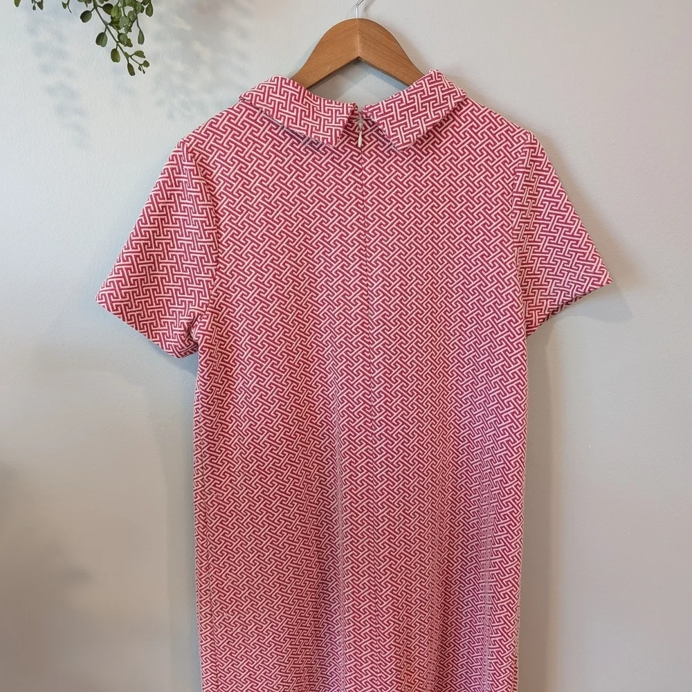 Tyler Boe Pink and White Geometric Dress - Picture 5 of 11